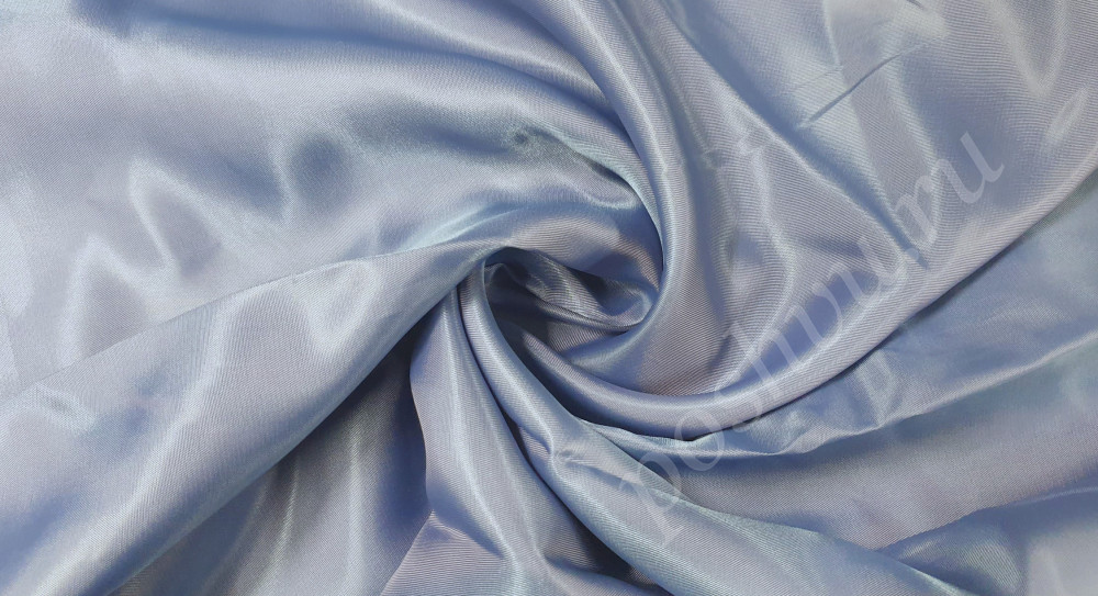 Ткань подкладочная однотонная с вискозой, цвет голубой