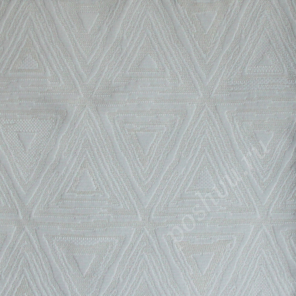 Портьерная ткань жаккард BRUSELAS серо-бежевый геометрический узор (раппорт 24х35см)