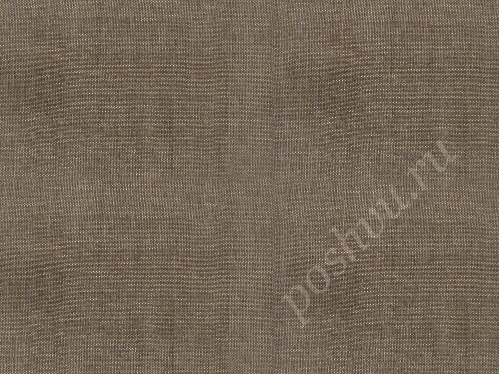 Ткань для штор портьерная песочно-серого оттенка 2395/16