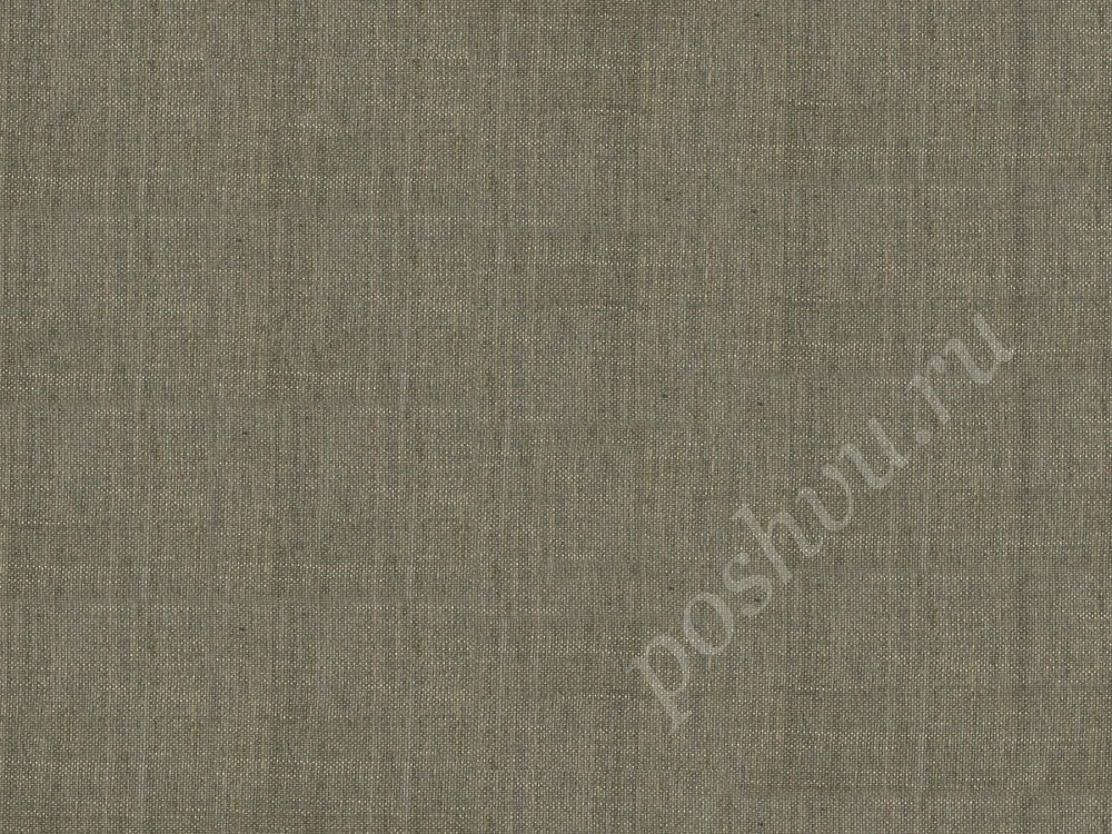 Ткань для штор портьерная серо-бежевого оттенка 2395/61