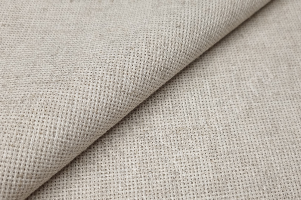 Ткань для вышивания Канва аппрет 16 каунт, 192г/м2, цвет натуральный льняной