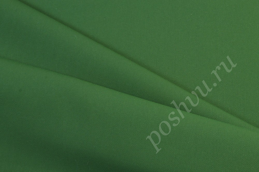 Ткань креп Marina Rinaldi зеленого оттенка