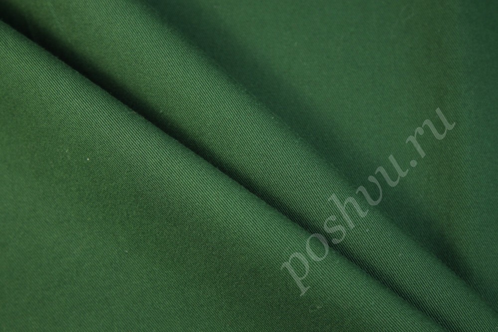 Ткань креп Marina Rinaldi насыщенного зеленого оттенка