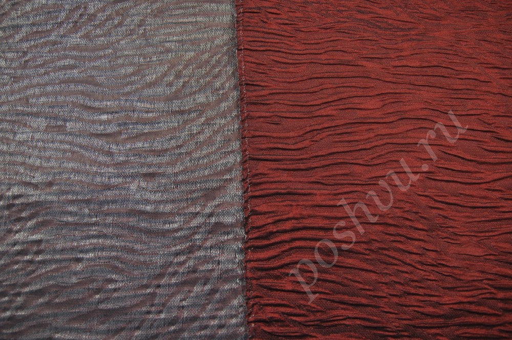 Портьерная ткань тафта красного цвета