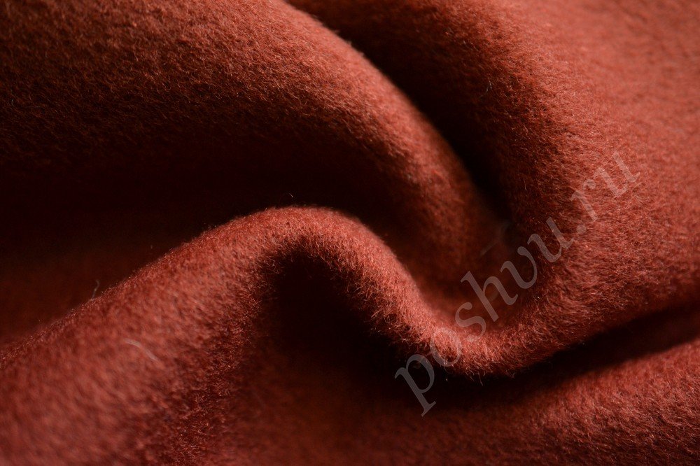 Пальтовая ткань бордового оттенка