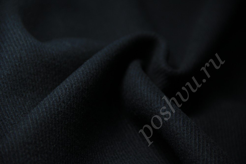 Пальтовая ткань черного оттенка