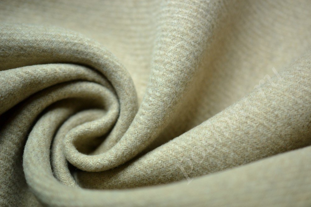 Пальтовая ткань Max Mara бежевого цвета