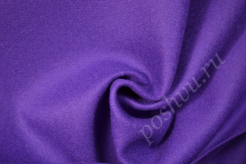 Ткань пальтовая Max Mara фиолетового оттенка