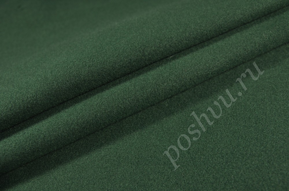 Пальтовая ткань зеленого цвета