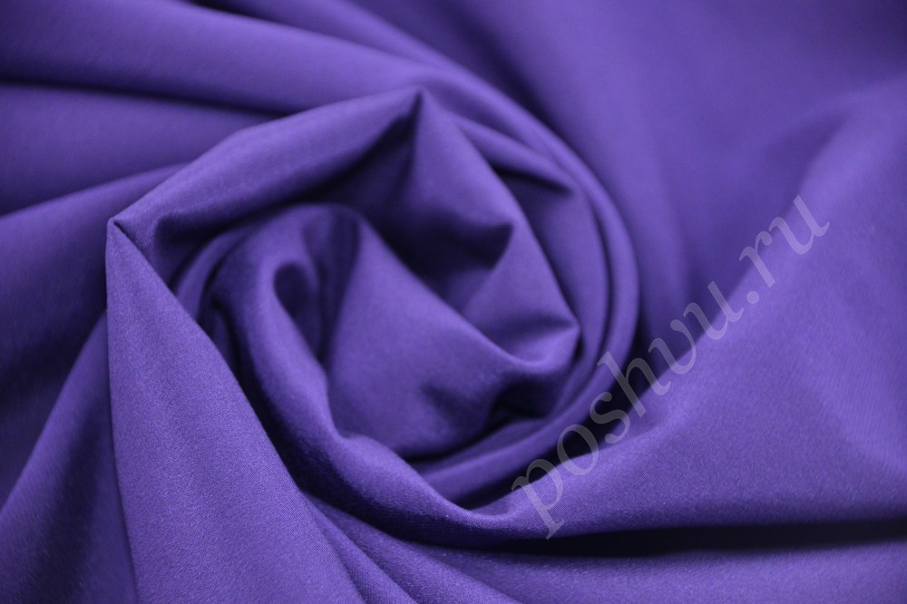 Ткань благородный шелк насыщенного фиолетового цвета