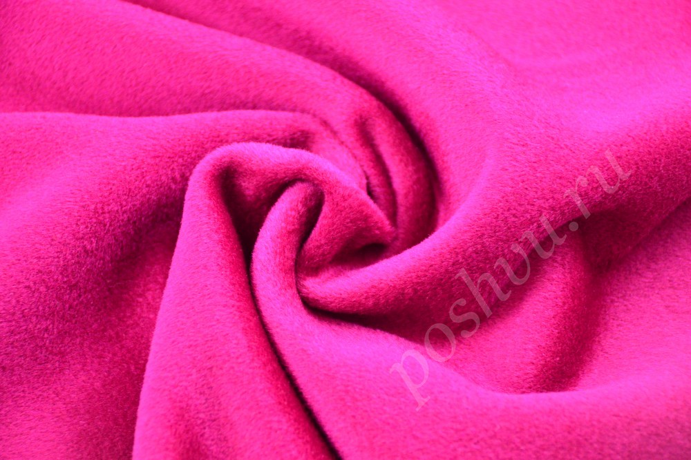 Экстравагантная пальтовая ткань оттенка розовый металлик