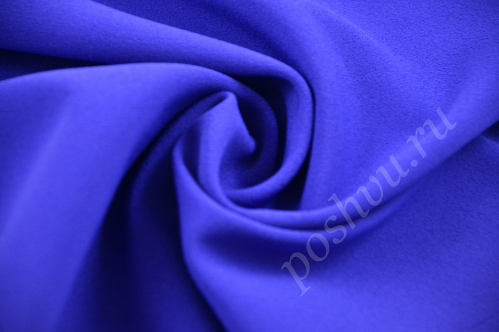 Ткань элегантный креп невероятно глубокого синего цвета