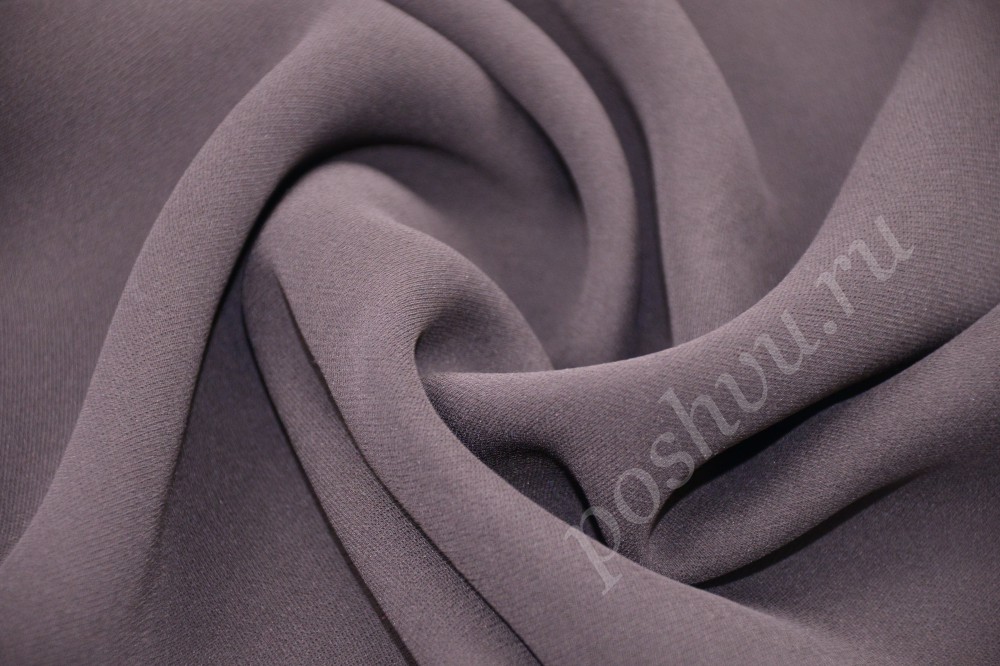 Ткань изящный креповый шелк матового серого цвета