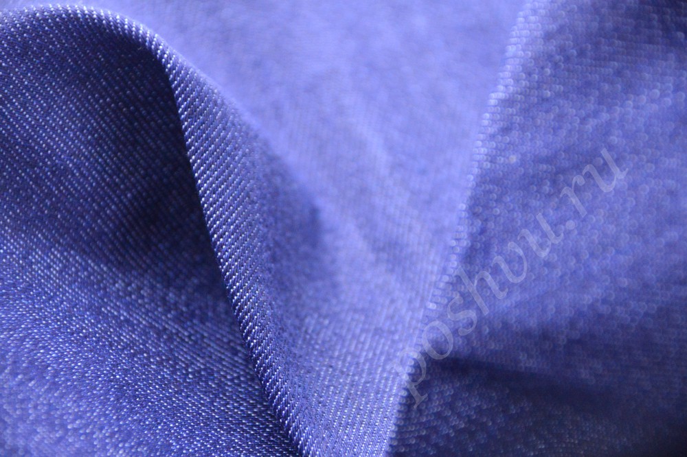 Ткань качественная джинсовый стрейч цвета индиго