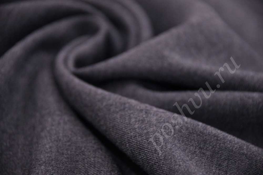 Красивая костюмная ткань приятного графитового серого цвета