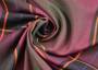 Незабываемая костюмная ткань розово-черного цвета в клетку