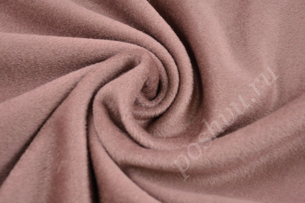 Натуральная пальтовая ткань перламутрово-кремового цвета