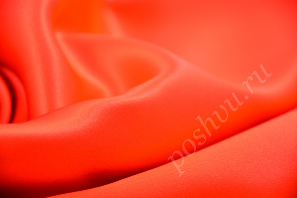 Ткань умопомрачительный шелк оттенка сицилийский апельсин