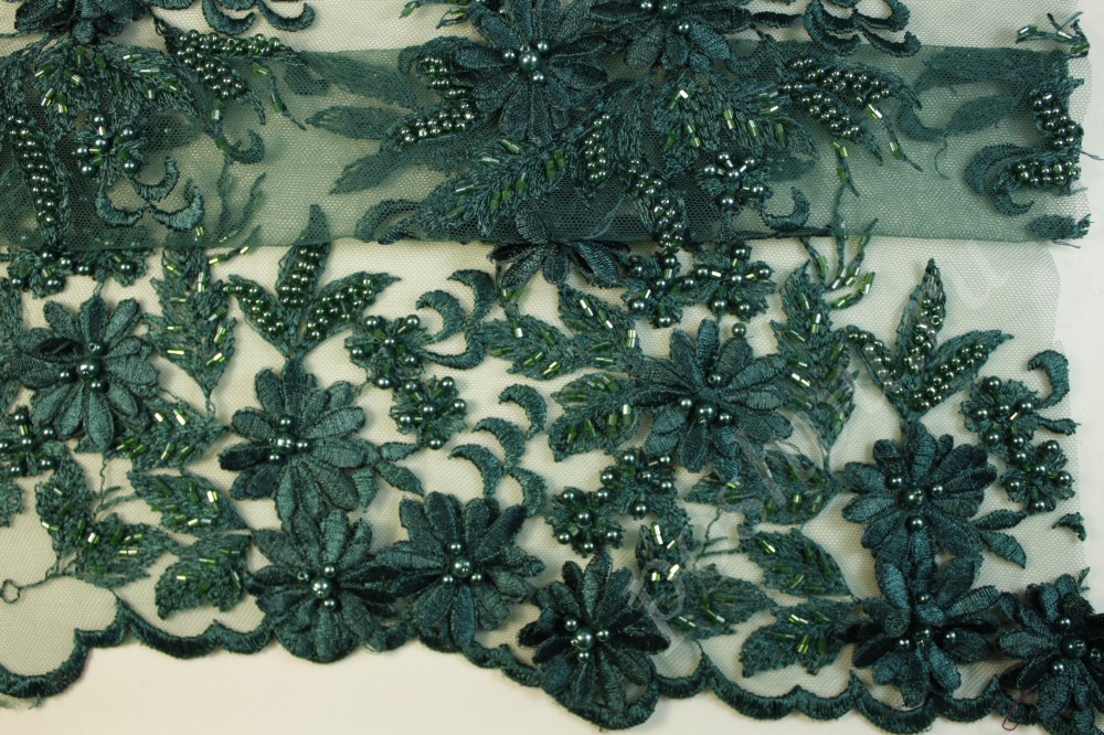 Ткань стеклярус Кипарис в росе