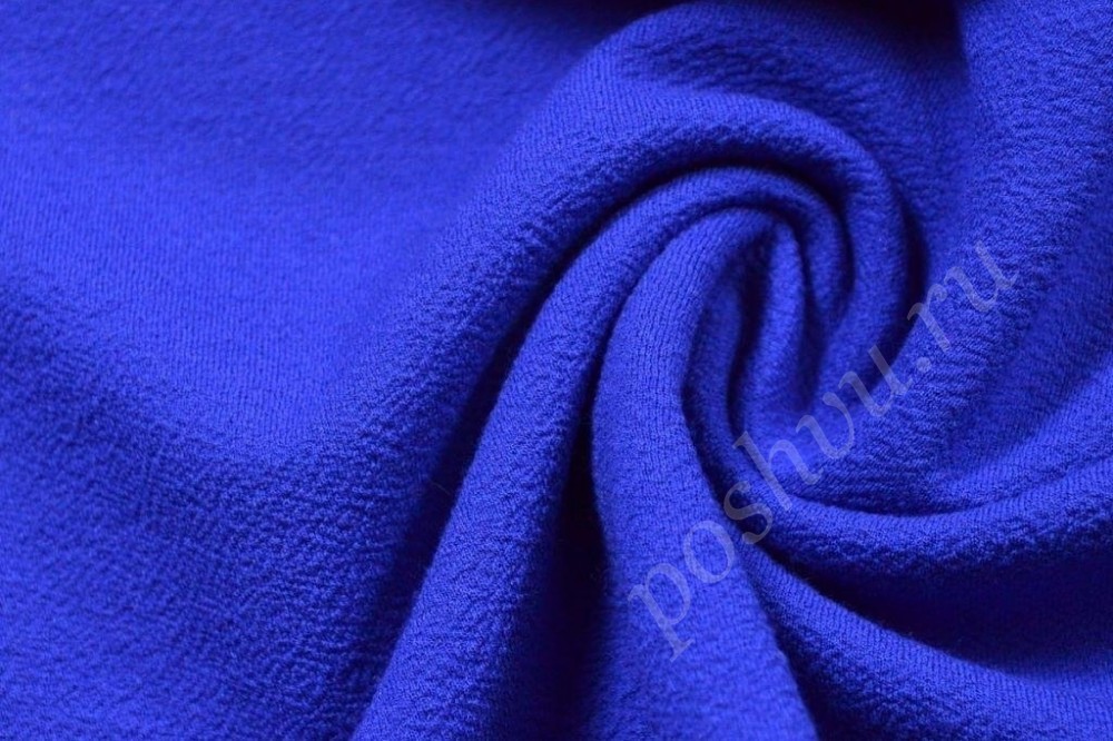 Трикотажная ткань синего цвета