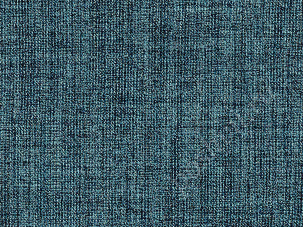 Мебельная ткань рогожка PRONTO однотонная зелено-синего цвета