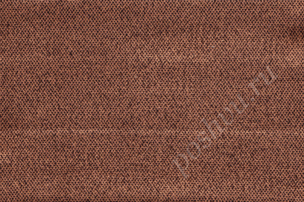 Мебельная ткань TOTO однотонная коричнево-рыжего цвета