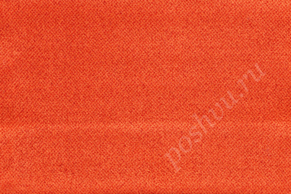 Мебельная ткань TOTO однотонная ярко-оранжевого цвета