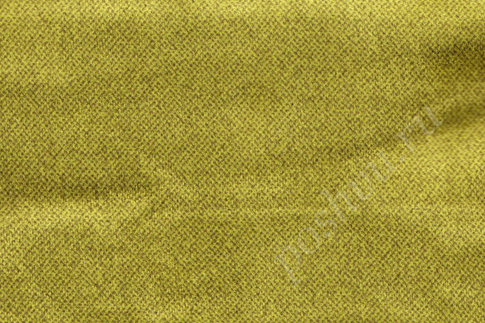 Мебельная ткань TOTO однотонная зелено-желтого цвета