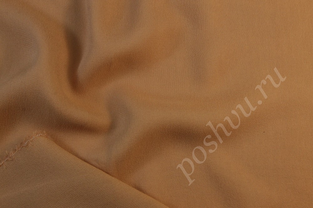 Ткань шелк Marina Rinaldi коричневого оттенка