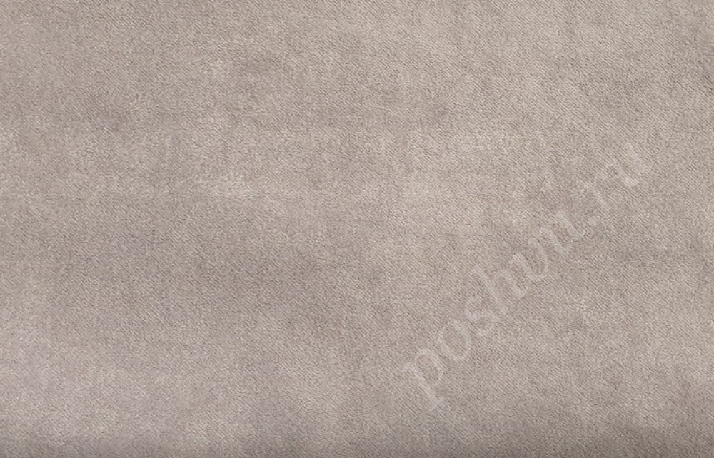 Портьерная однотонная ткань Vilena серого цвета