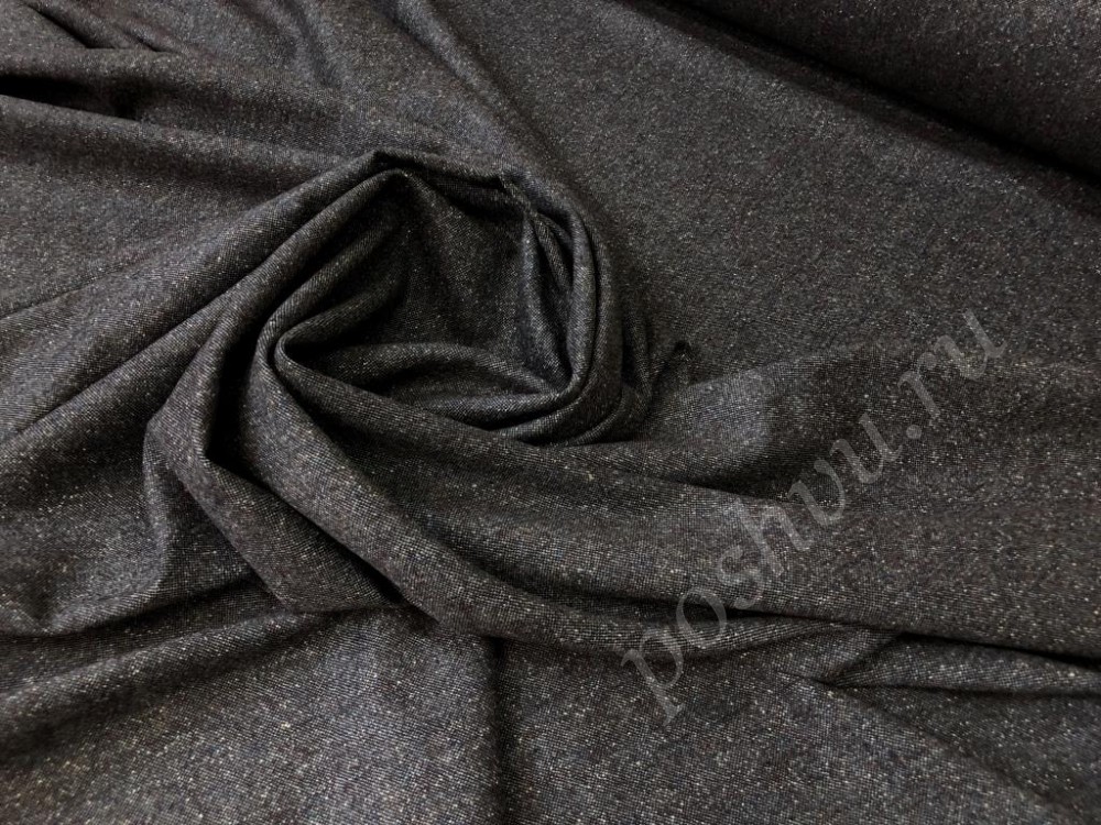 Твидовая костюмная ткань, цвет - серый