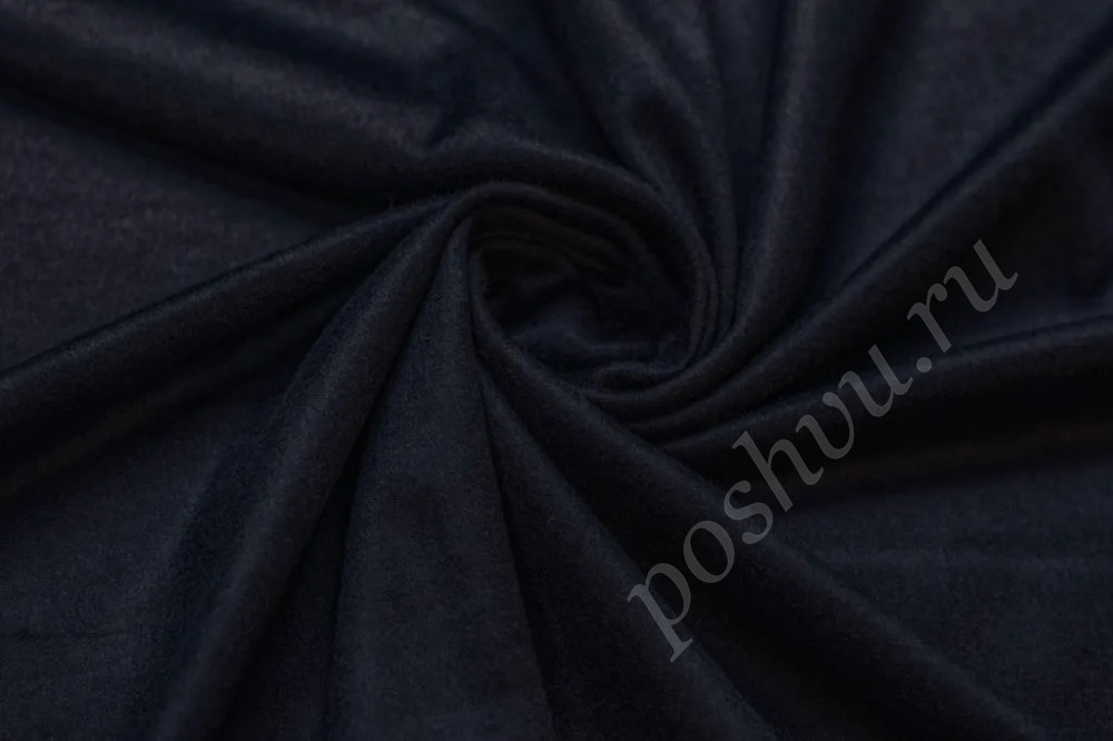 Джерси облегченное темно-синего цвета с коротким ворсом