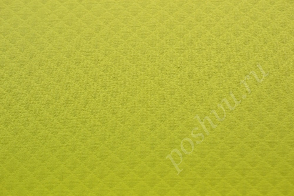 Костюмная ткань лимонного оттенка в рельефный рисунок