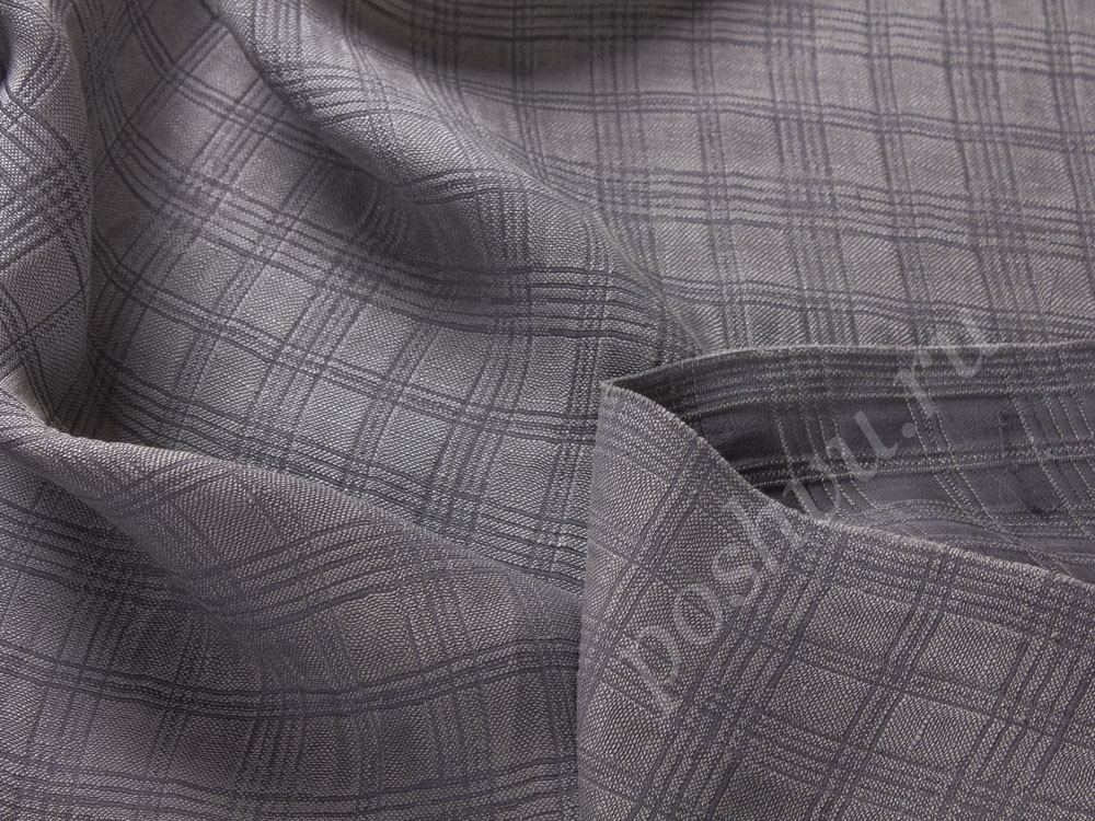Льняная ткань Armani, цвет - серый