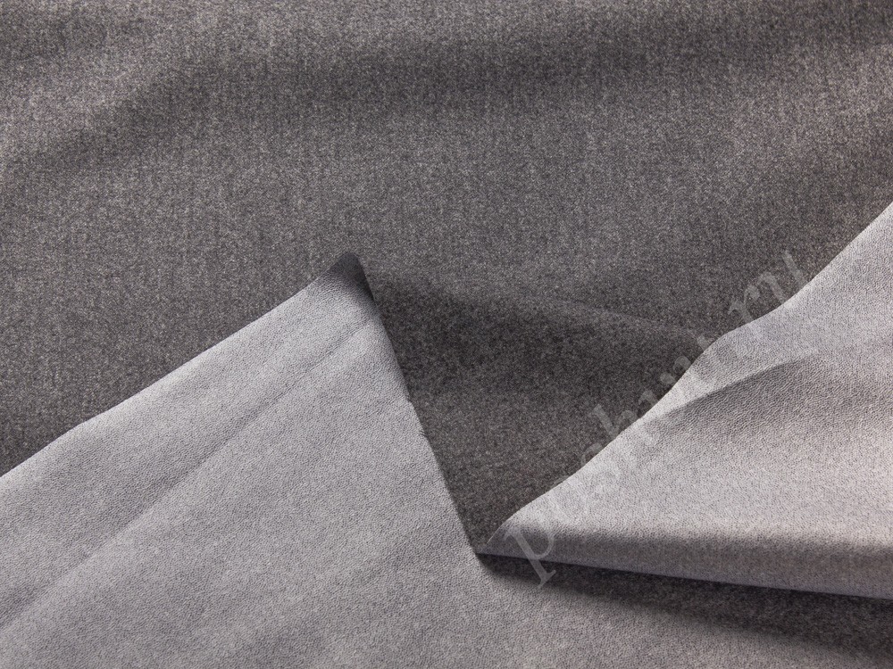 Кашемировая ткань Loro Piana на мембране, цвет - серый