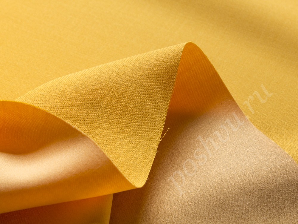 Шерсть костюмная на клеевой основе, цвет - желтый