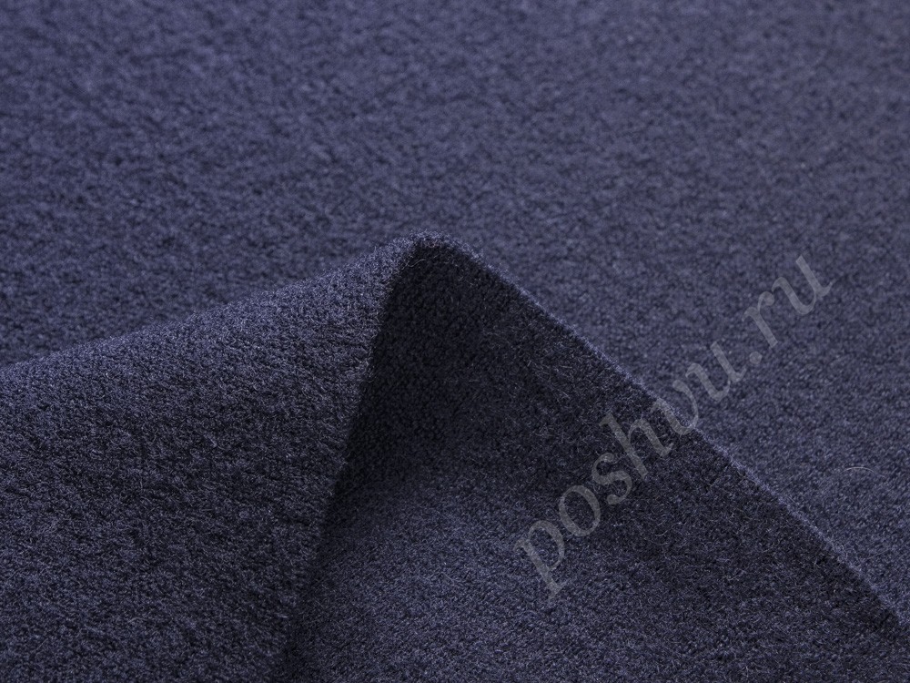 Шерстяная ткань Loro Piana, цвет - темно-синий