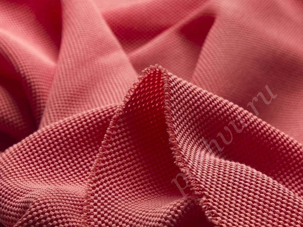 Перфорированная ткань Pucci, цвет - красный
