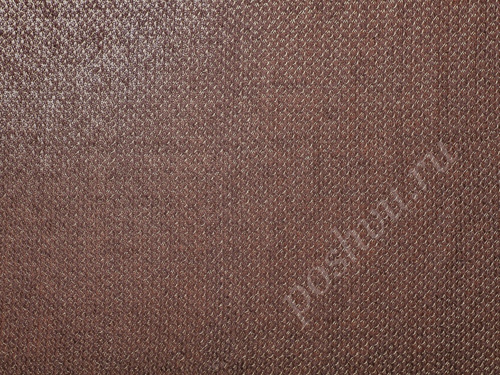 Шерстяная ткань, цвет - коричневый и бронза