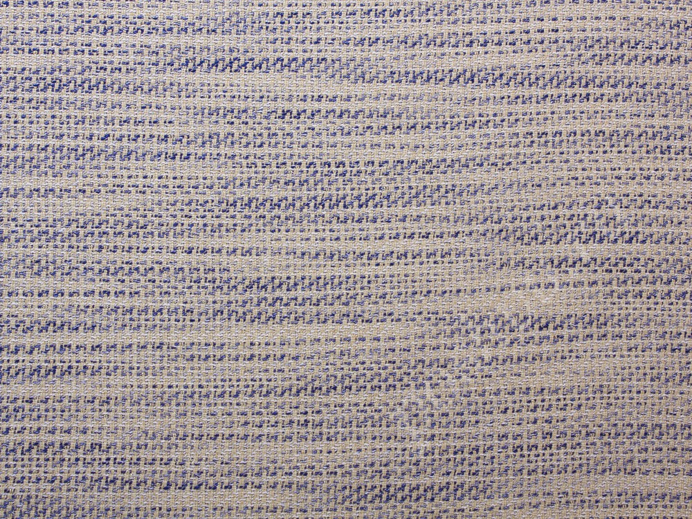 Хлопковая ткань тип Шанель, цвет - молочный и синий