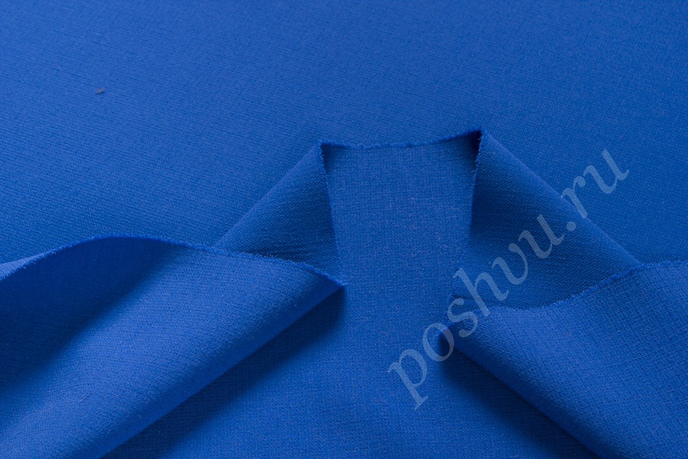 Костюмная креповая шерсть Armani, цвет - синий