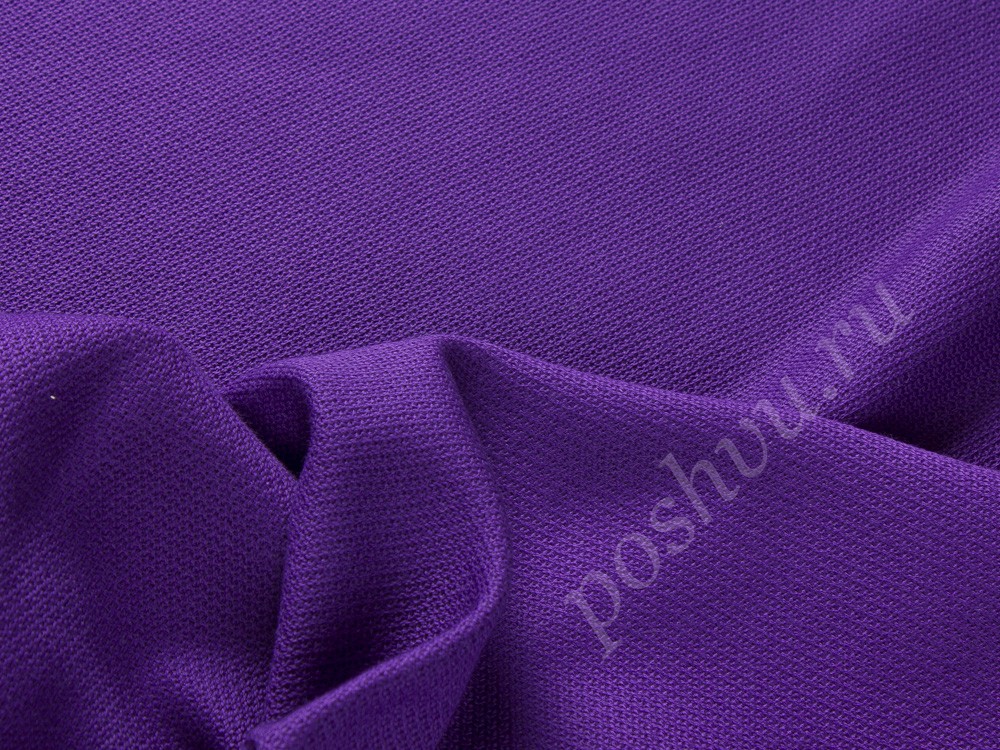 Однотонная хлопковая ткань, цвет - фиолетовый