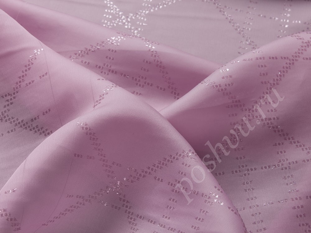 Шелковая органза Dior, цвет - розовый