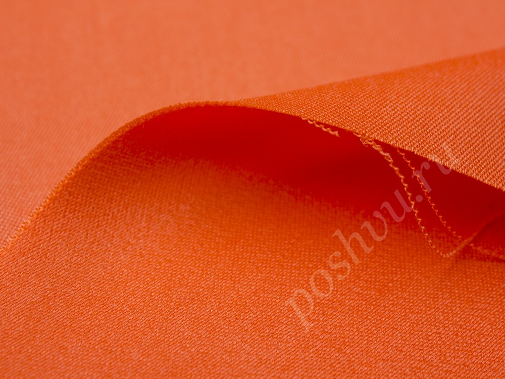 Шерстяная ткань Valentino, цвет - оранжевый