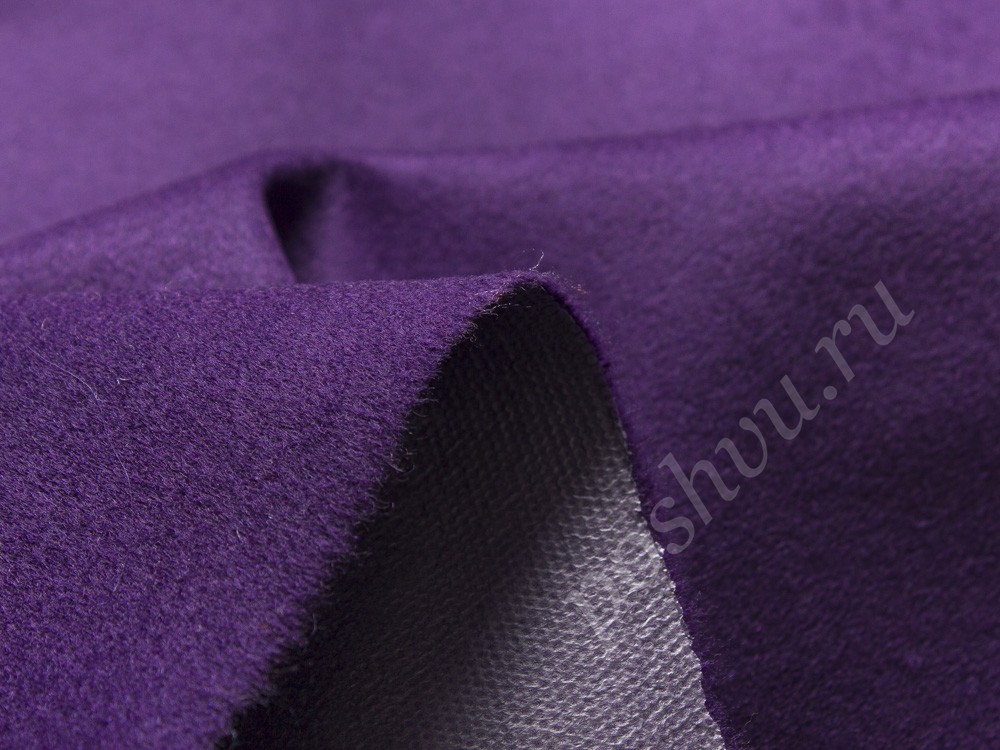 Шерстяная ткань, цвет - фиолетовый