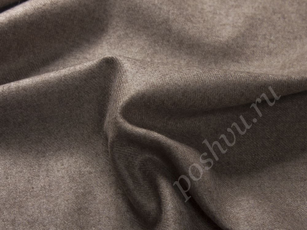 Кашемировая ткань Loro Piana, цвет - коричневый
