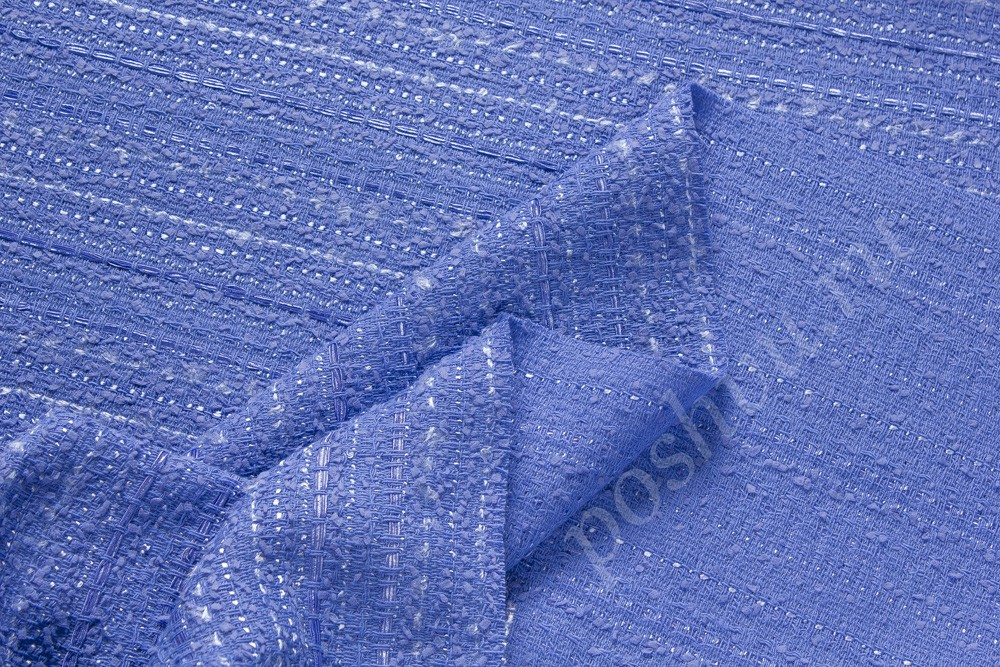 Ткань тип Шанель, цвет - светло-синий (голубой)