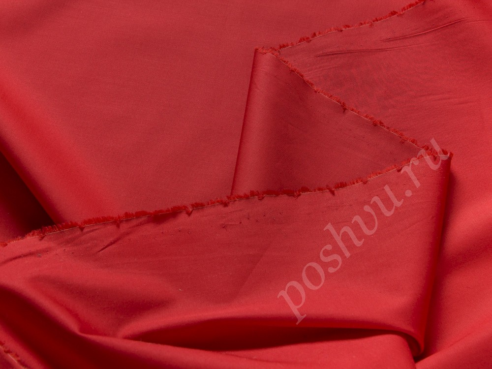 Хлопковая ткань Loro Piana, цвет - красный