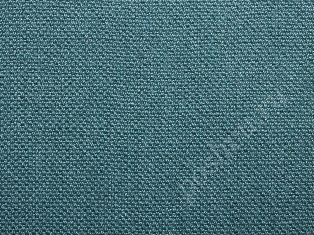 Льняная ткань, цвет - бирюзовый