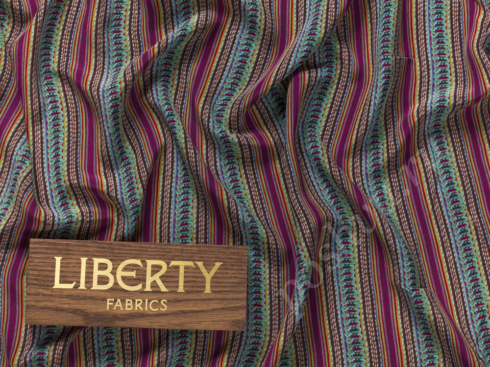 Натуральный шелк Liberty с рисунком